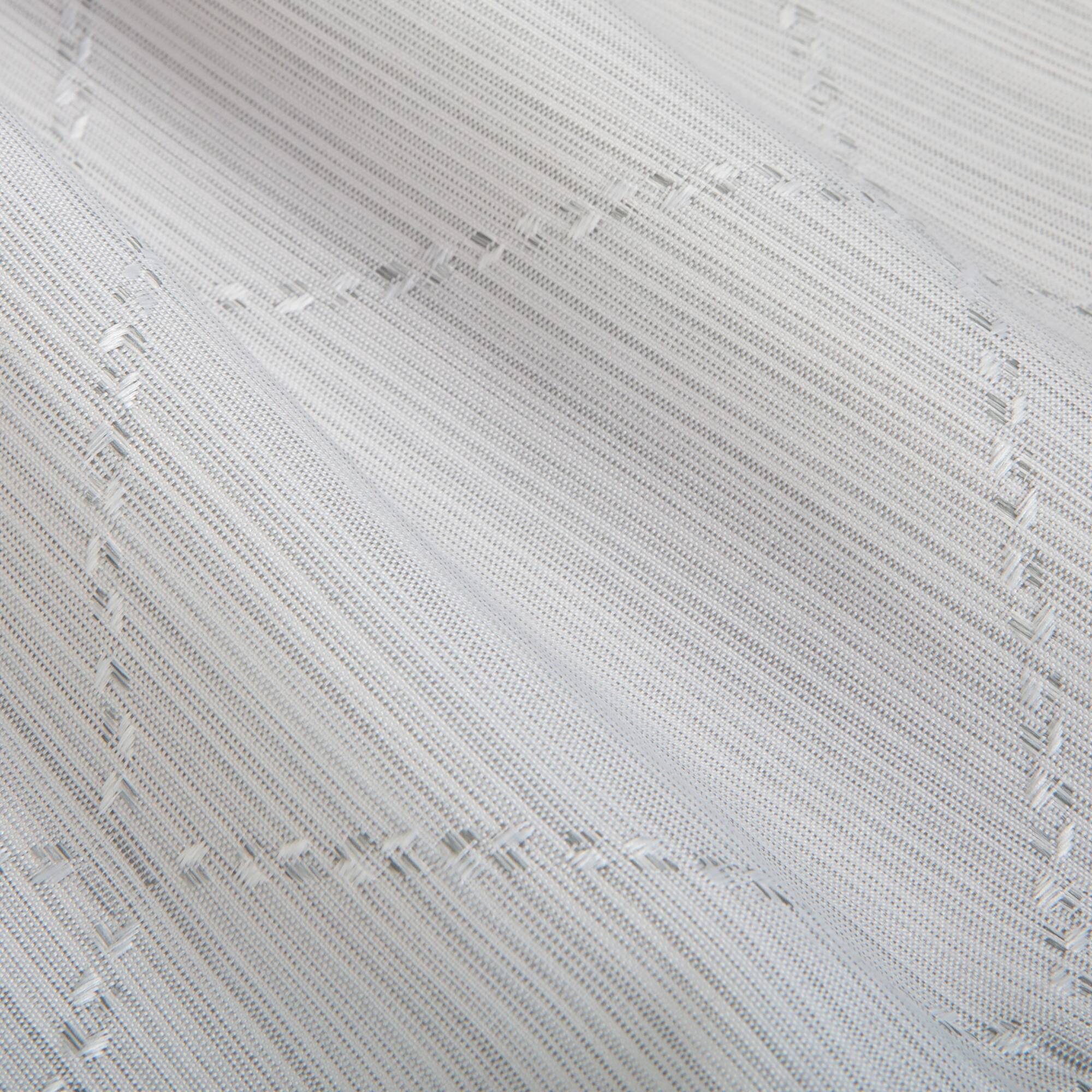 Elle Décor Gray Jacquard Weave Diamond Design Shower Curtain